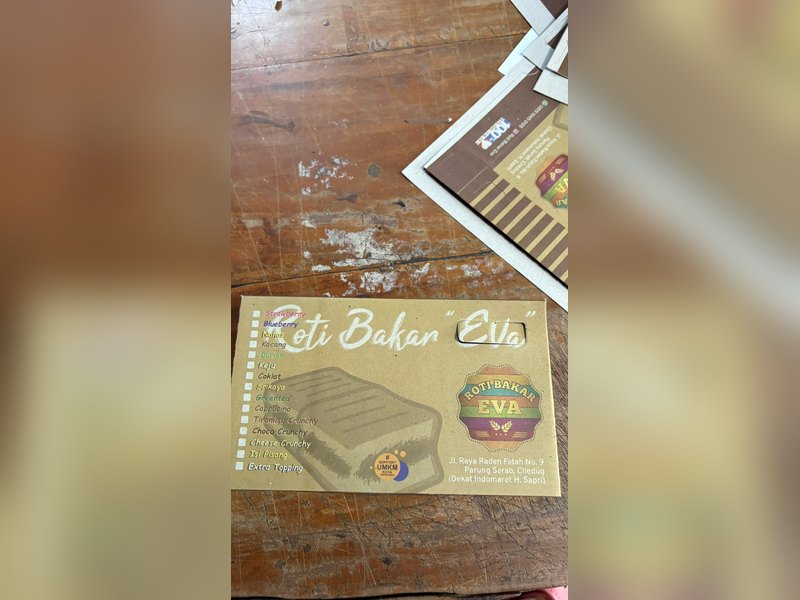 Amplop custom Roti Bakar Eva